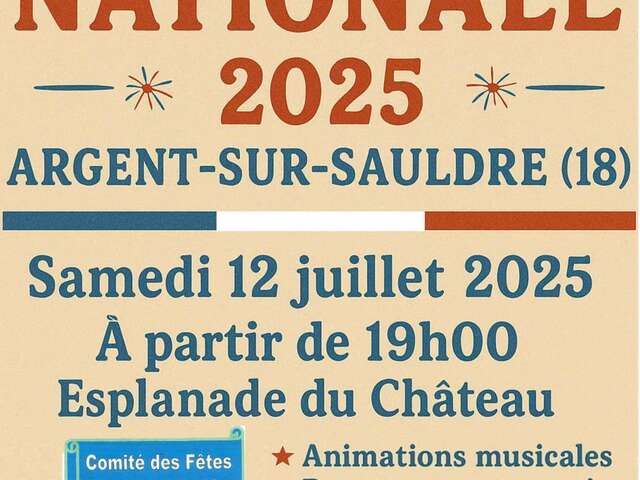 Soirée champêtre, bal et feu d'artifice