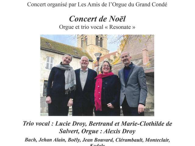 Concert de Noël Orgue et trio vocal "Resonate"