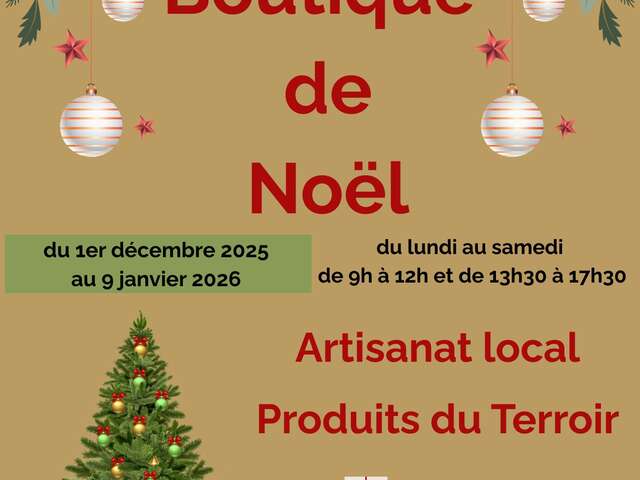 Boutique de Noël de l'Office de Tourisme Coeur de France