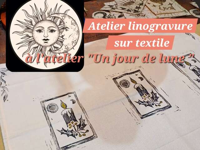 Atelier créatif - linogravure sur textile