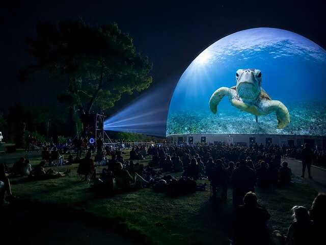 3 soirées de projections monumentales sur le Radôme