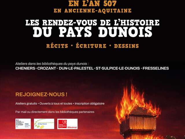 Ateliers  dans les bibliothèques du Pays Dunois