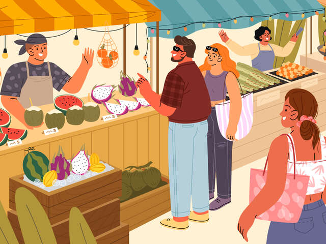 Marché aux plantes et produits locaux