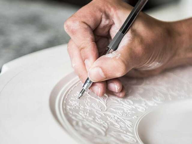 Porcelaines JL. Coquet & Jaune de Chrome