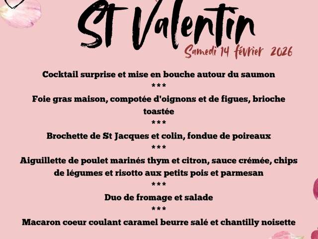 Menu de Saint-Valentin