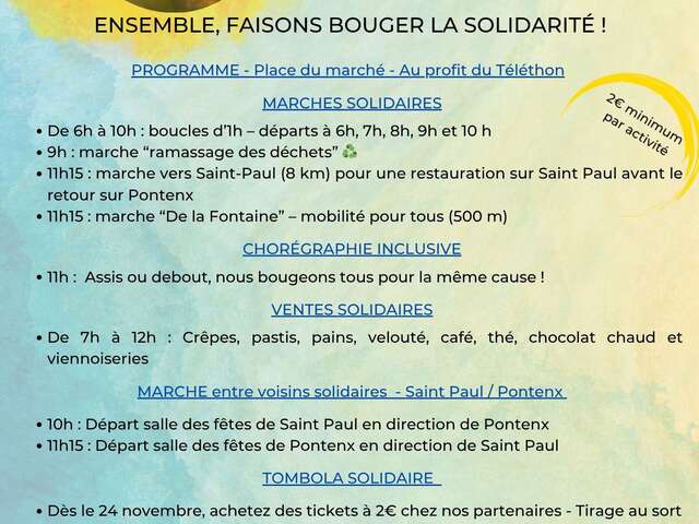 Téléthon 2025 à Pontenx