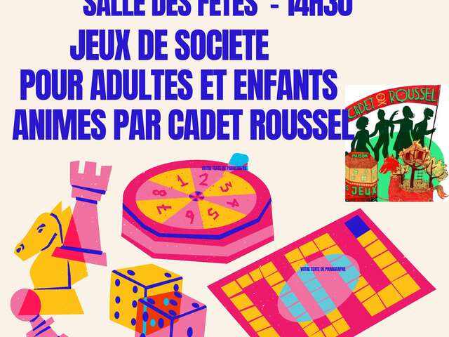 Jeux de société pour adultes et enfants