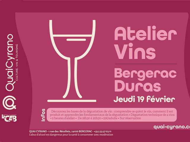 Atelier découverte | Vins Bergerac & Duras