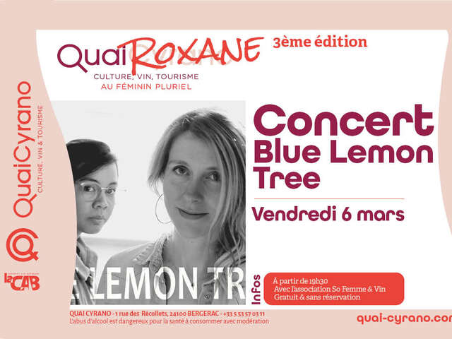Quai Roxane : concert Blue Lemon Tree