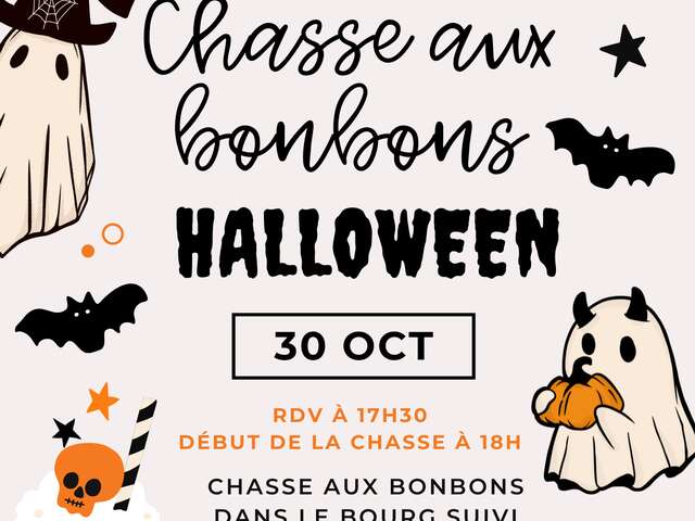 Chasse aux bonbons d'Halloween