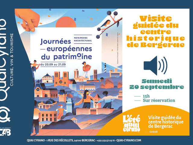 Journées Européennes du Patrimoine : visite guidée du centre historique de Bergerac