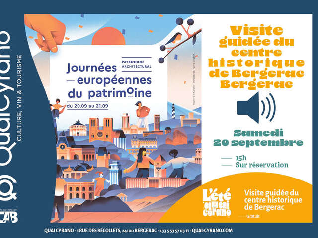 Journées Européennes du Patrimoine : visite guidée du centre historique de Bergerac