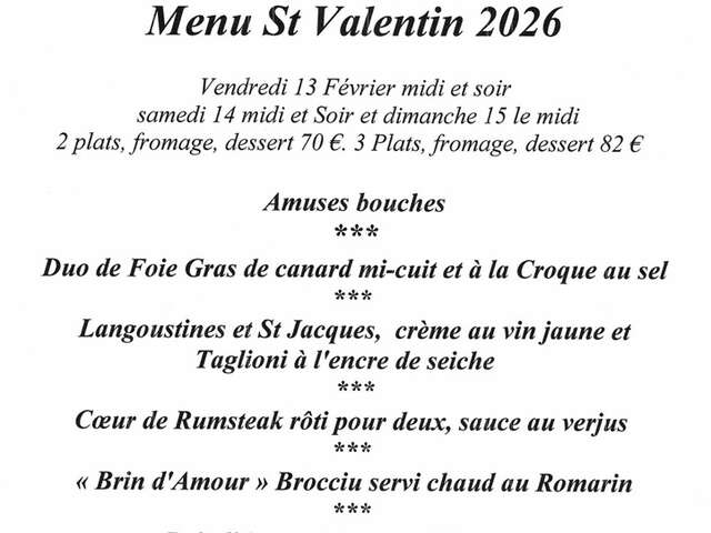Saint-Valentin à la Gourmandière