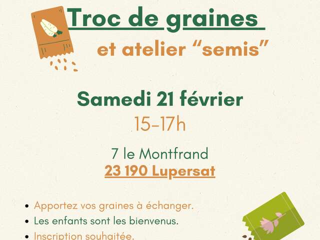 Troc de graines et atelier "semis"