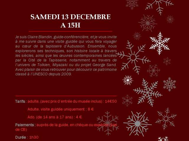 Visite guidée de la Cité internationale de la Tapisserie