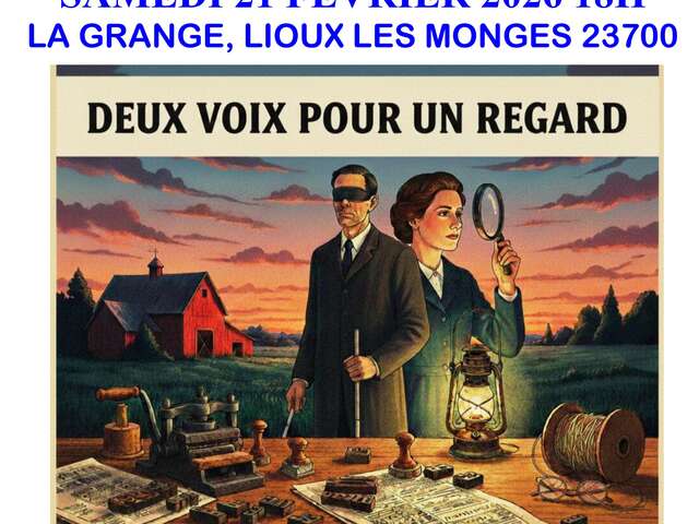 Conférence à Lioux-les-Monges : Deux voix pour un regard