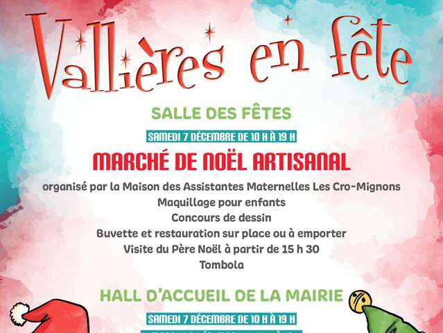 Marché de Noël artisanal à Vallières les Grandes