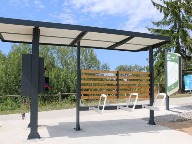 Abris vélos avec recharge VAE - La Chebuette