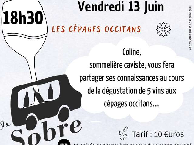 Atelier œnologie au 3ème lieu - Les cépages Occitans