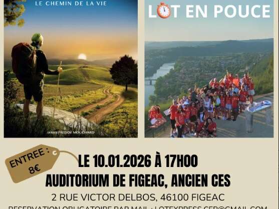 Ciné rencontre à Figeac : "Compostelle, chemin de vie" et "Lot en pouce"