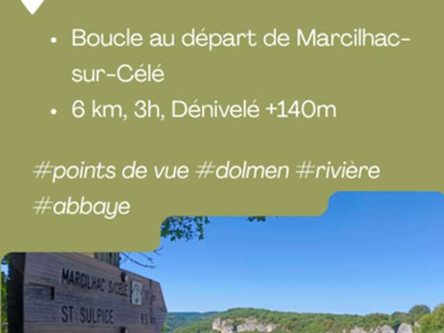 Randonnée Le Dolmen de la Devèze, Marcilhac sur Célé