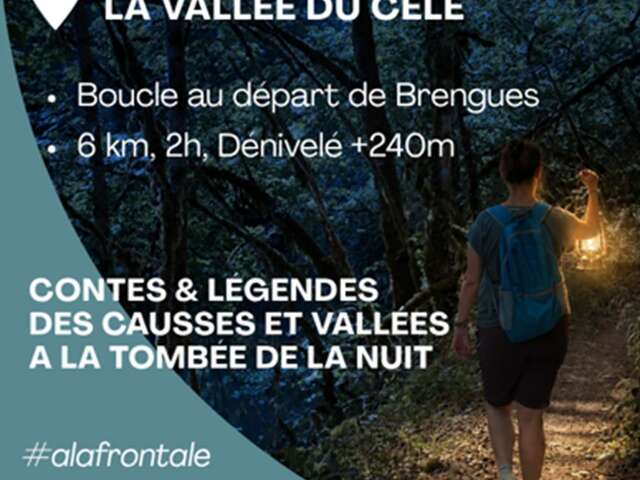 Randonnée nocturne à Brengues, dans la vallée du Célé