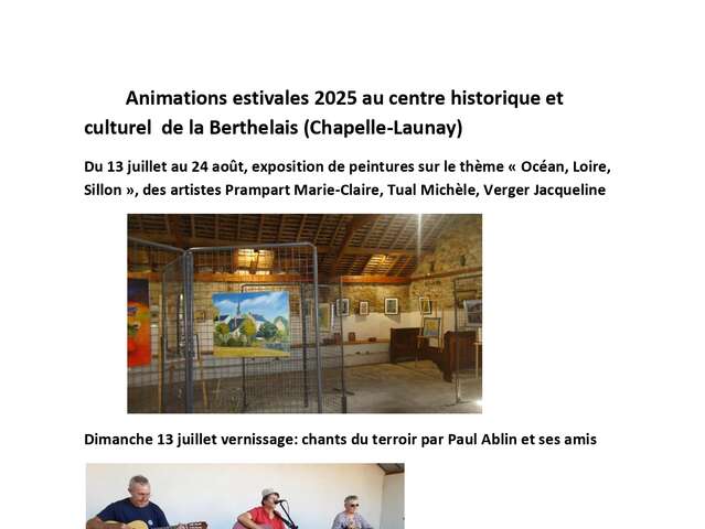 Exposition de peintures sur le thème « Océan, Loire, Sillon »