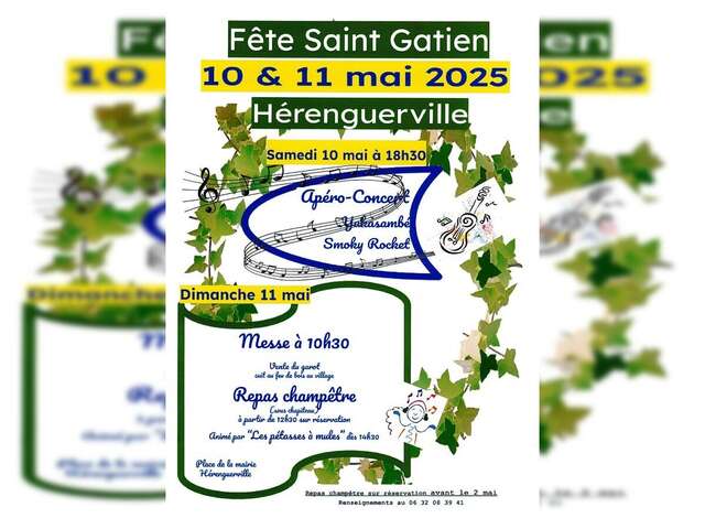 Hérenguerville fête Saint-Gatien : repas champêtre et concert
