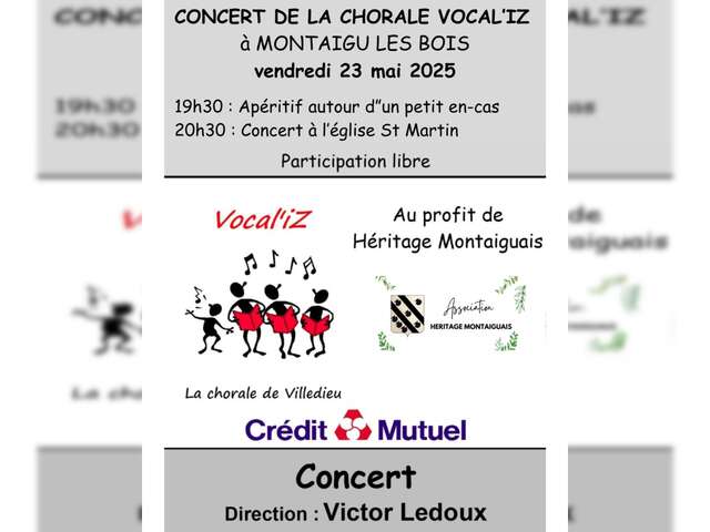 Concert de la chorale Vocal'Iz