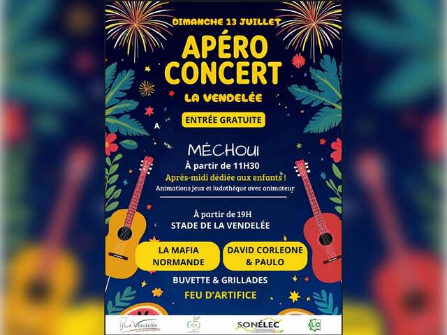 Méchoui, apéro-concert et feu d'artifice
