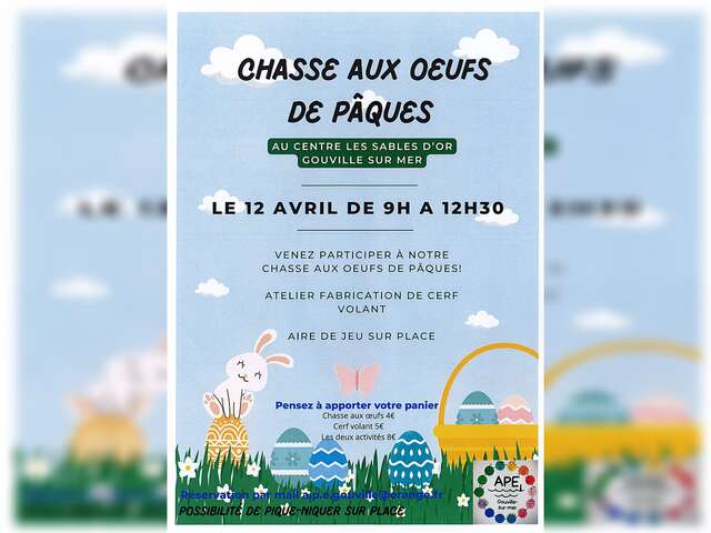 Chasse aux œufs et atelier cerf-volant