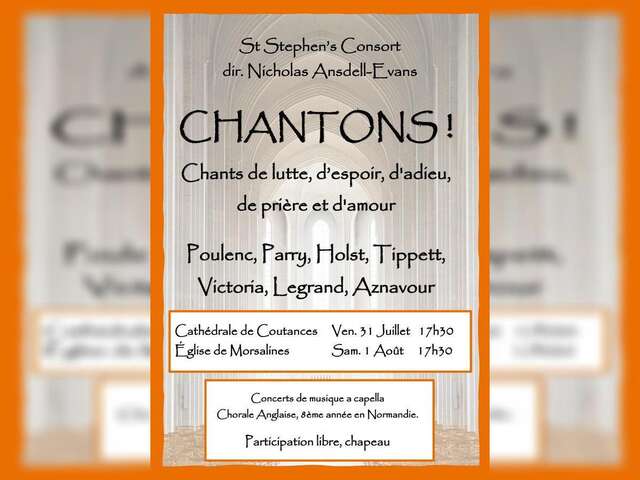 Concert : St Stephen Consort "Chantons !"