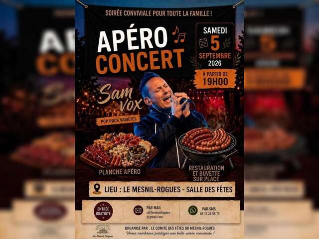 Apéro-concert : Sam Vox