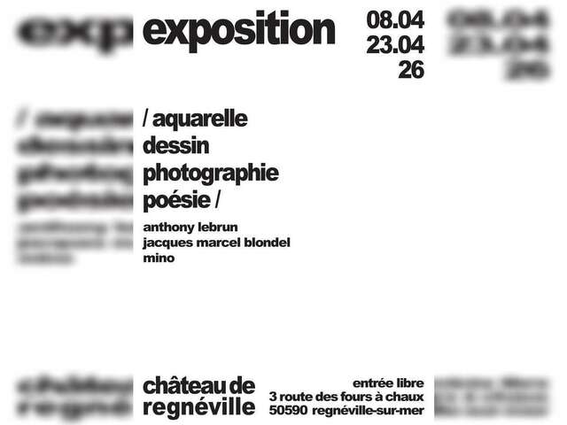 Exposition au Château de regnéville-Sur-Mer