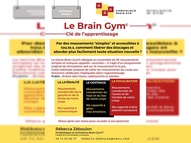 Atelier Brain Gym - Favoriser la mémorisation