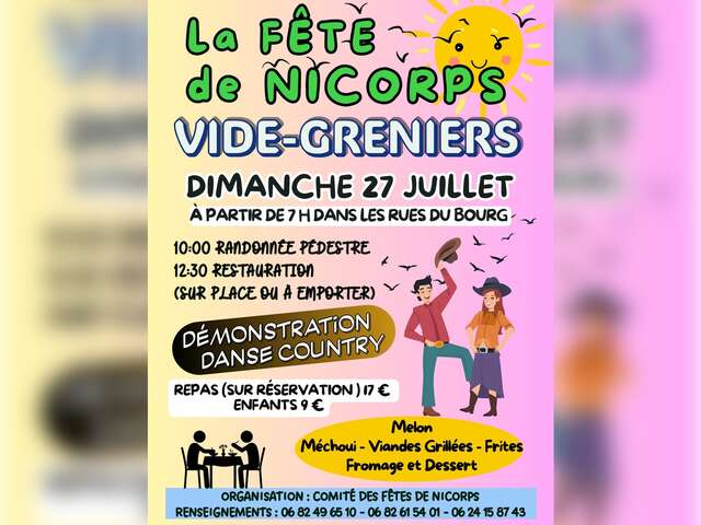 La fête de Nicorps : vide-greniers, randonnée et danse country