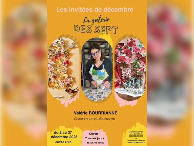 "Assemblages poétiques" de Valérie Bourrianne, couturière de vaisselle ancienne