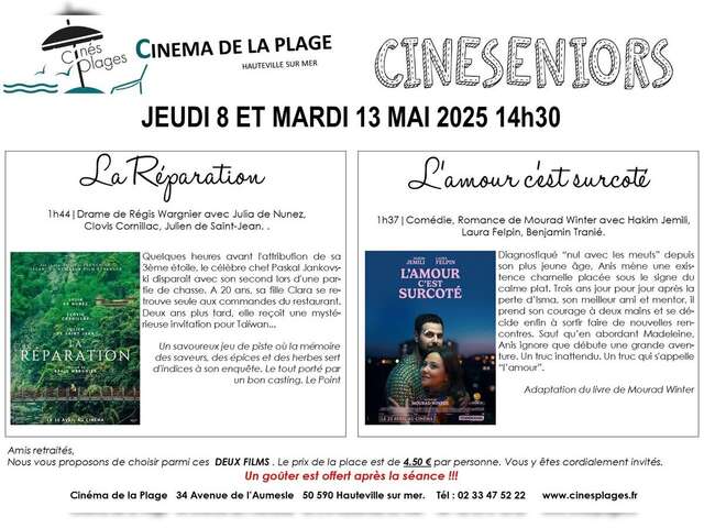 Ciné Seniors "La Réparation" & "L'Amour c'est surcoté"