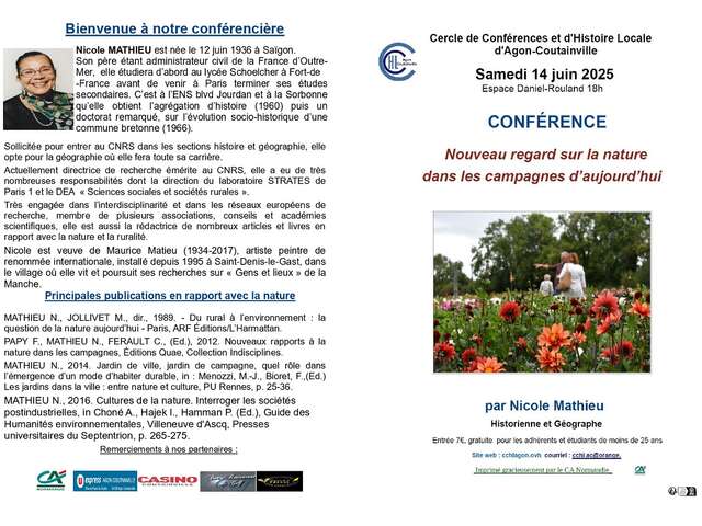 Conférence "Nouveau regard sur la nature dans les campagnes d'aujourd'hui"
