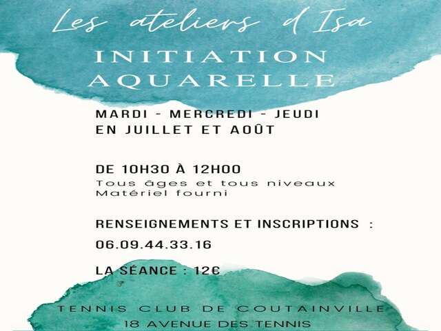 Initiation aquarelle "Les ateliers d'Isa"