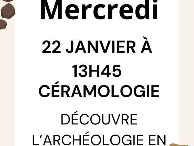 Atelier du Mercredi : céramologie