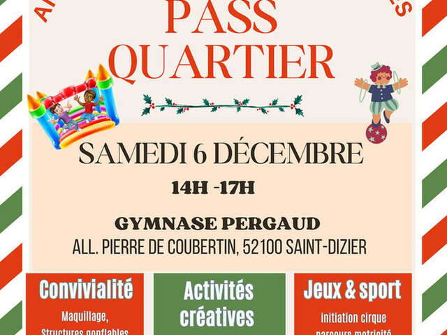 Pass Quartier, animations familiales et gratuites