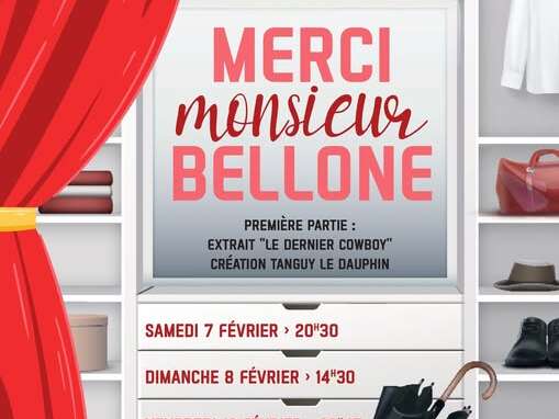 Théâtre "Merci Monsieur Bellone" avec la troupe des Saltimbanques de Montaudin
