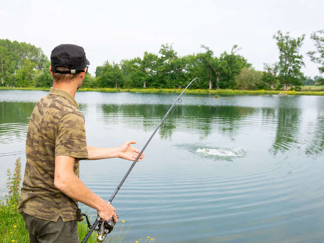 Pêche en plan d'eau de 13 hectares