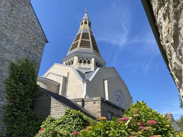 Domfront du haut de  Saint-Julien