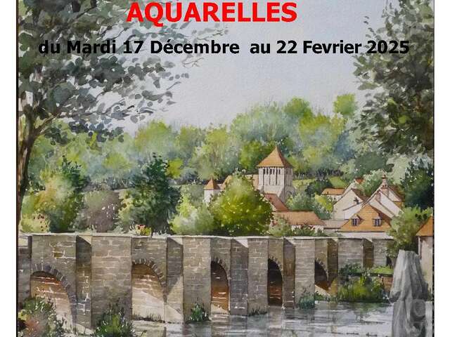 Exposition d'aquarelles de Gérard Charpentier