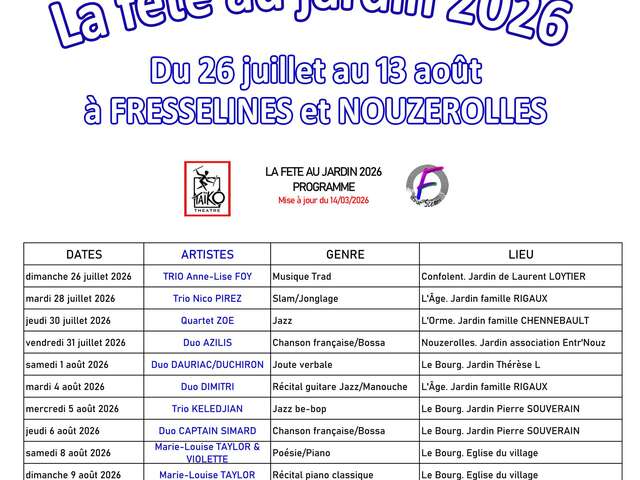 La fête au jardin