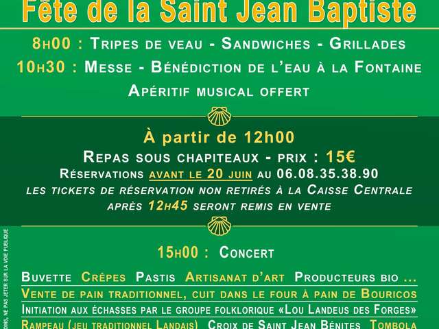 ANNULE - Fête de la St Jean Baptiste à Bouricos