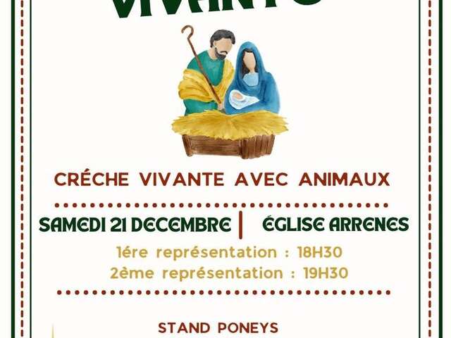 Marché de Noël avec Crèche Vivante