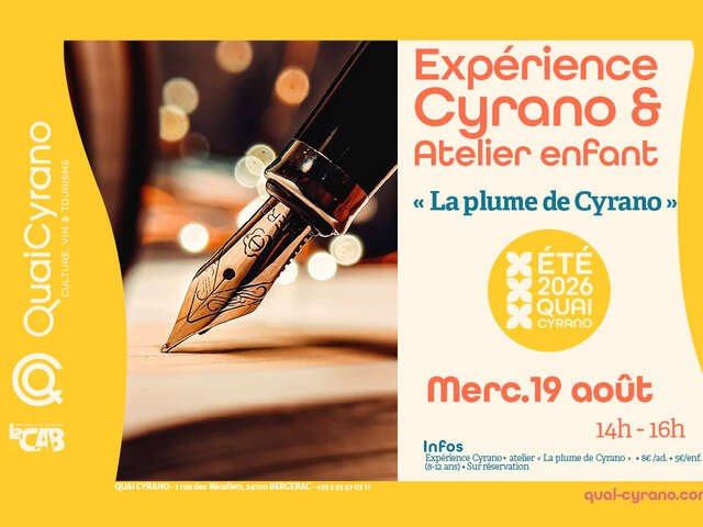 Expérience Cyrano & atelier « La plume de Cyrano » (calligraphie)
